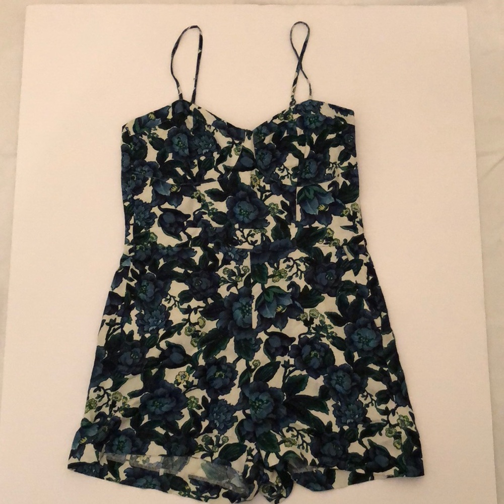 Loft Bustier Floral Print Romper